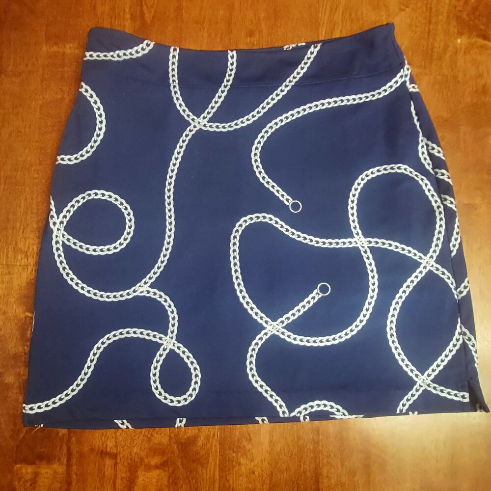 Greg Norman ~ Sz S ~ Chain Design Skorts ~ Excellent Condition